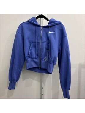 Nike Copped Zip-Up Hoodie
